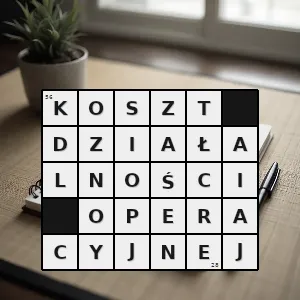 Hasło krzyżówkowe koszt związany bezpośrednio z działalnością przedsiębiorstwa - koszt działalności operacyjnej – rozwiązanie, synonimy, podpowiedzi i definicje krzyżówkowe